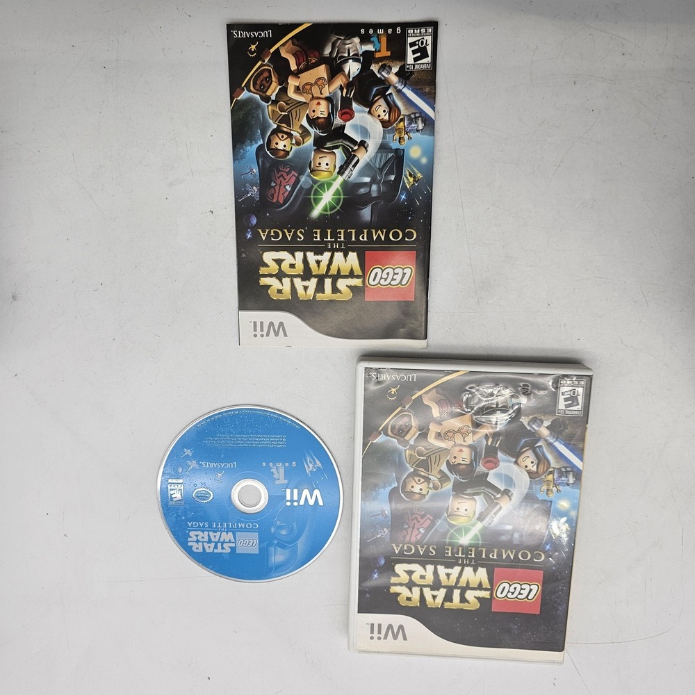 LEGO Star Wars The Complete Saga Nintendo Wii Game Complete CIB NTSC-U/C 2007